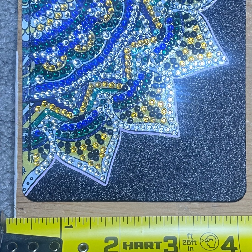 Colorful Rhinestone Art Bookmark 🔖